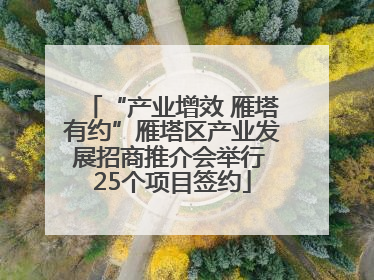 “产业增效 雁塔有约”雁塔区产业发展招商推介会举行 25个项目签约