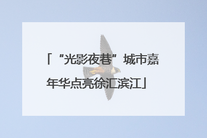 “光影夜巷”城市嘉年华点亮徐汇滨江