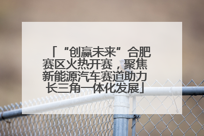 “创赢未来”合肥赛区火热开赛，聚焦新能源汽车赛道助力长三角一体化发展