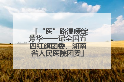 “医”路温暖绽芳华——记全国五四红旗团委、湖南省人民医院团委