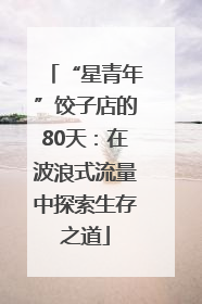 “星青年”饺子店的80天：在波浪式流量中探索生存之道