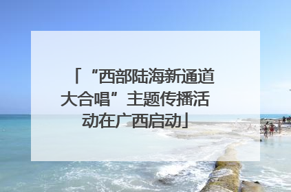 “西部陆海新通道大合唱”主题传播活动在广西启动