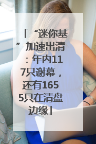 “迷你基”加速出清：年内117只谢幕，还有1655只在清盘边缘