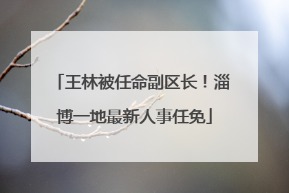 王林被任命副区长！淄博一地最新人事任免