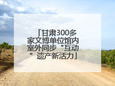 甘肃300多家文博单位馆内室外同步“互动”遗产新活力