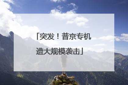 突发！普京专机遭大规模袭击