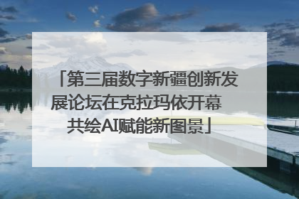 第三届数字新疆创新发展论坛在克拉玛依开幕 共绘AI赋能新图景