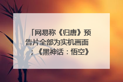 网易称《归唐》预告片全部为实机画面；《黑神话：悟空》公布Xbox版预购视频｜游戏早参