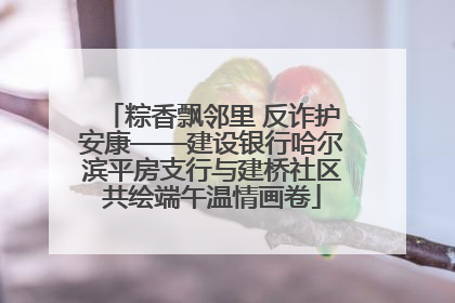 粽香飘邻里 反诈护安康——建设银行哈尔滨平房支行与建桥社区共绘端午温情画卷