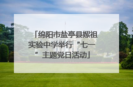 绵阳市盐亭县嫘祖实验中学举行“七一”主题党日活动