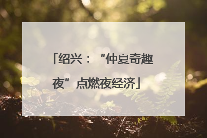 绍兴：“仲夏奇趣夜”点燃夜经济