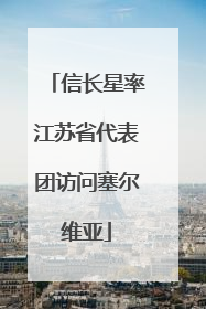信长星率江苏省代表团访问塞尔维亚