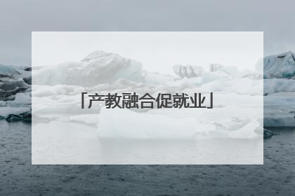 产教融合促就业