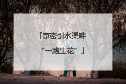 京密引水渠畔“一路生花”