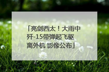 亮剑西太！大雨中歼-15带弹起飞驱离外机 影像公布