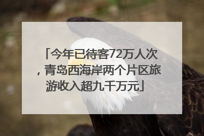 今年已待客72万人次，青岛西海岸两个片区旅游收入超九千万元