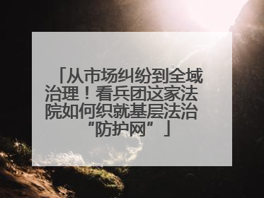从市场纠纷到全域治理！看兵团这家法院如何织就基层法治 “防护网”