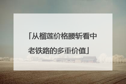 从榴莲价格腰斩看中老铁路的多重价值