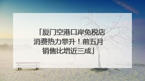 厦门空港口岸免税店消费热力攀升！前五月销售比增近三成