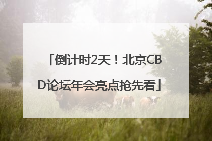 倒计时2天！北京CBD论坛年会亮点抢先看