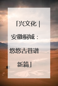 兴文化｜安徽桐城：悠悠古巷谱新篇