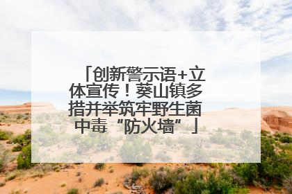 创新警示语+立体宣传！葵山镇多措并举筑牢野生菌中毒“防火墙”