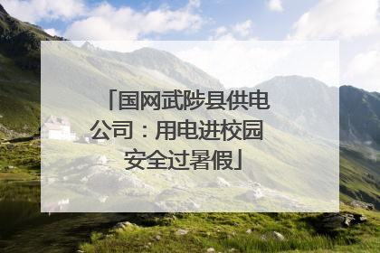 国网武陟县供电公司：用电进校园  安全过暑假