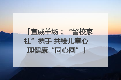宣威羊场：“警校家社”携手 共绘儿童心理健康“同心圆”