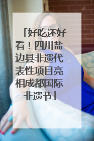 好吃还好看！四川盐边县非遗代表性项目亮相成都国际非遗节