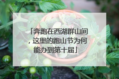 奔跑在西湖群山间，这里的跑山节为何能办到第十届