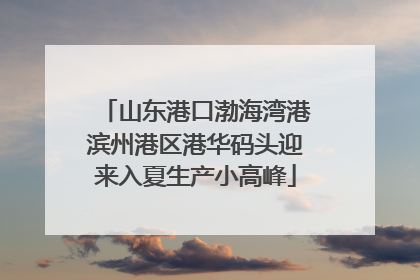 山东港口渤海湾港滨州港区港华码头迎来入夏生产小高峰