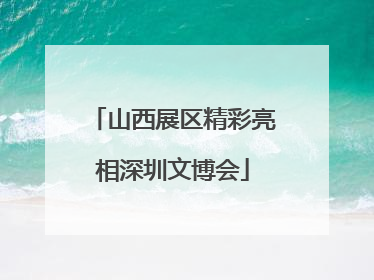 山西展区精彩亮相深圳文博会