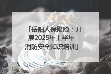 岳阳人保财险：开展2025年上半年消防安全知识培训
