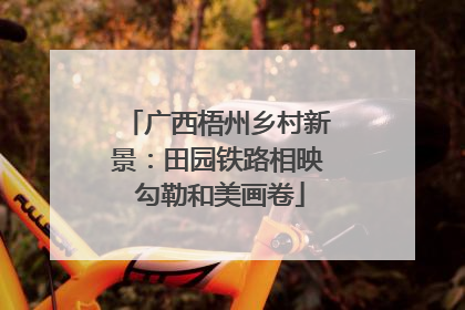广西梧州乡村新景：田园铁路相映 勾勒和美画卷