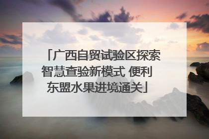 广西自贸试验区探索智慧查验新模式 便利东盟水果进境通关