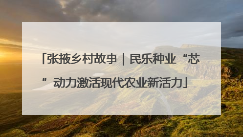 张掖乡村故事｜民乐种业“芯”动力激活现代农业新活力
