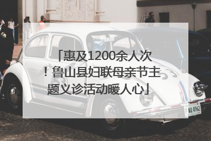 惠及1200余人次！鲁山县妇联母亲节主题义诊活动暖人心