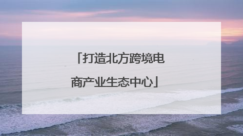 打造北方跨境电商产业生态中心