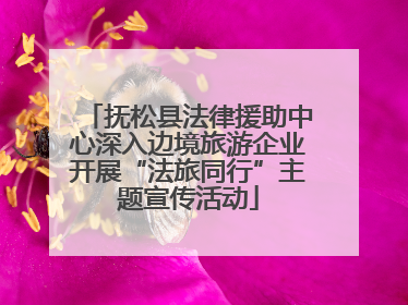 抚松县法律援助中心深入边境旅游企业开展“法旅同行”主题宣传活动