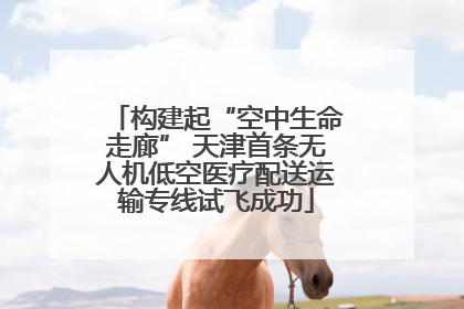 构建起“空中生命走廊” 天津首条无人机低空医疗配送运输专线试飞成功