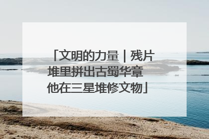 文明的力量｜残片堆里拼出古蜀华章 他在三星堆修文物