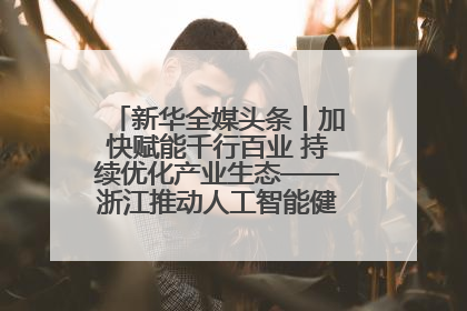 新华全媒头条丨加快赋能千行百业 持续优化产业生态——浙江推动人工智能健康有序发展观察