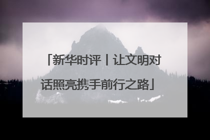新华时评丨让文明对话照亮携手前行之路