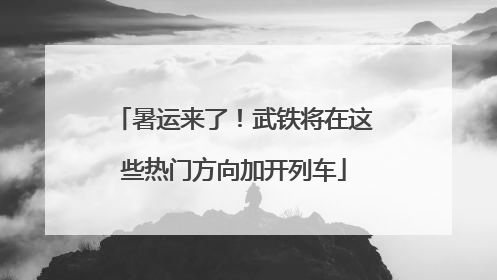 暑运来了！武铁将在这些热门方向加开列车
