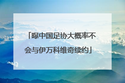 曝中国足协大概率不会与伊万科维奇续约
