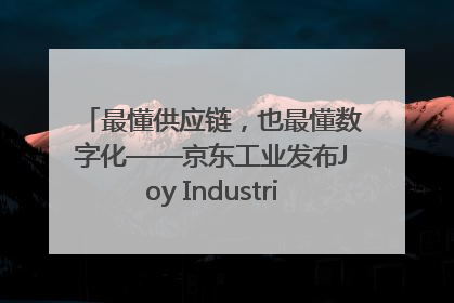 最懂供应链，也最懂数字化——京东工业发布Joy Industrial 重塑工业未来