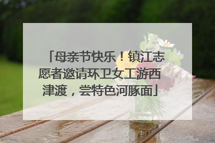 母亲节快乐！镇江志愿者邀请环卫女工游西津渡，尝特色河豚面