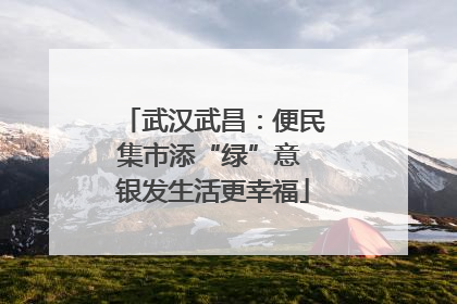 武汉武昌：便民集市添“绿”意 银发生活更幸福
