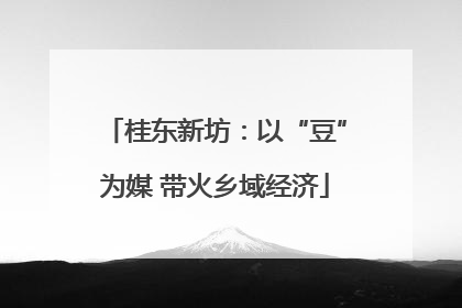 桂东新坊：以“豆”为媒 带火乡域经济