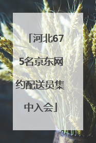 河北675名京东网约配送员集中入会